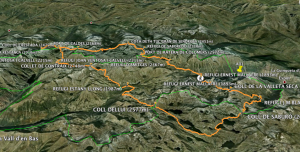 Vista ruta Carros de Foc en Google Earth